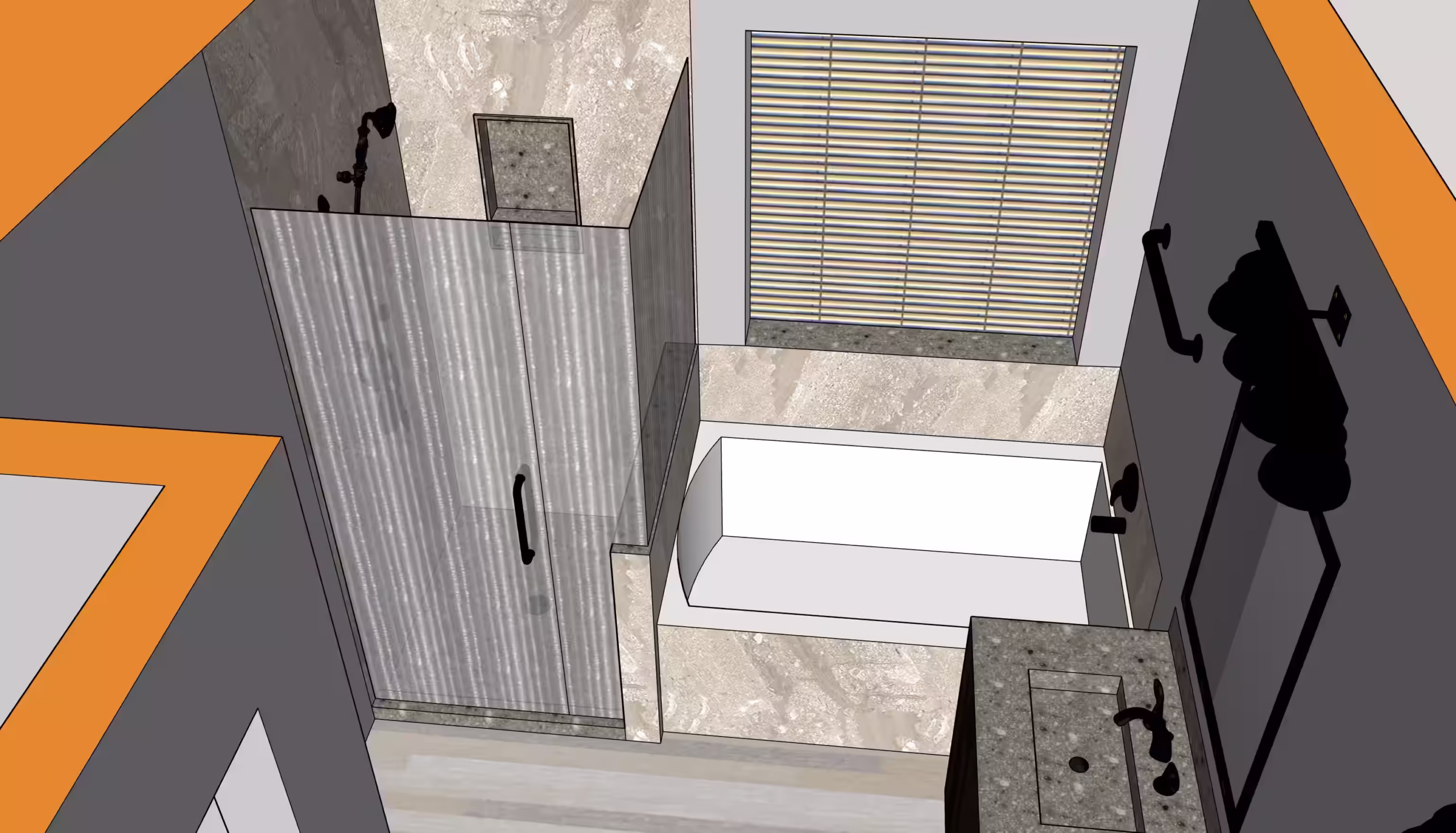 3-D bathroom design preview