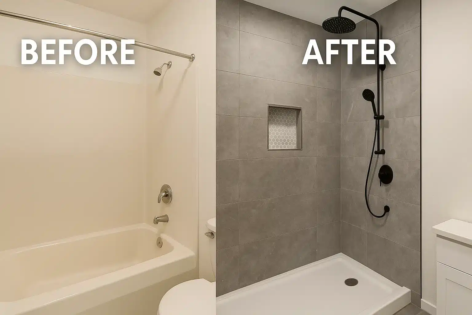 Bathtub To Shower Transformation 1e8f 4955 8406 6e7012c316e8