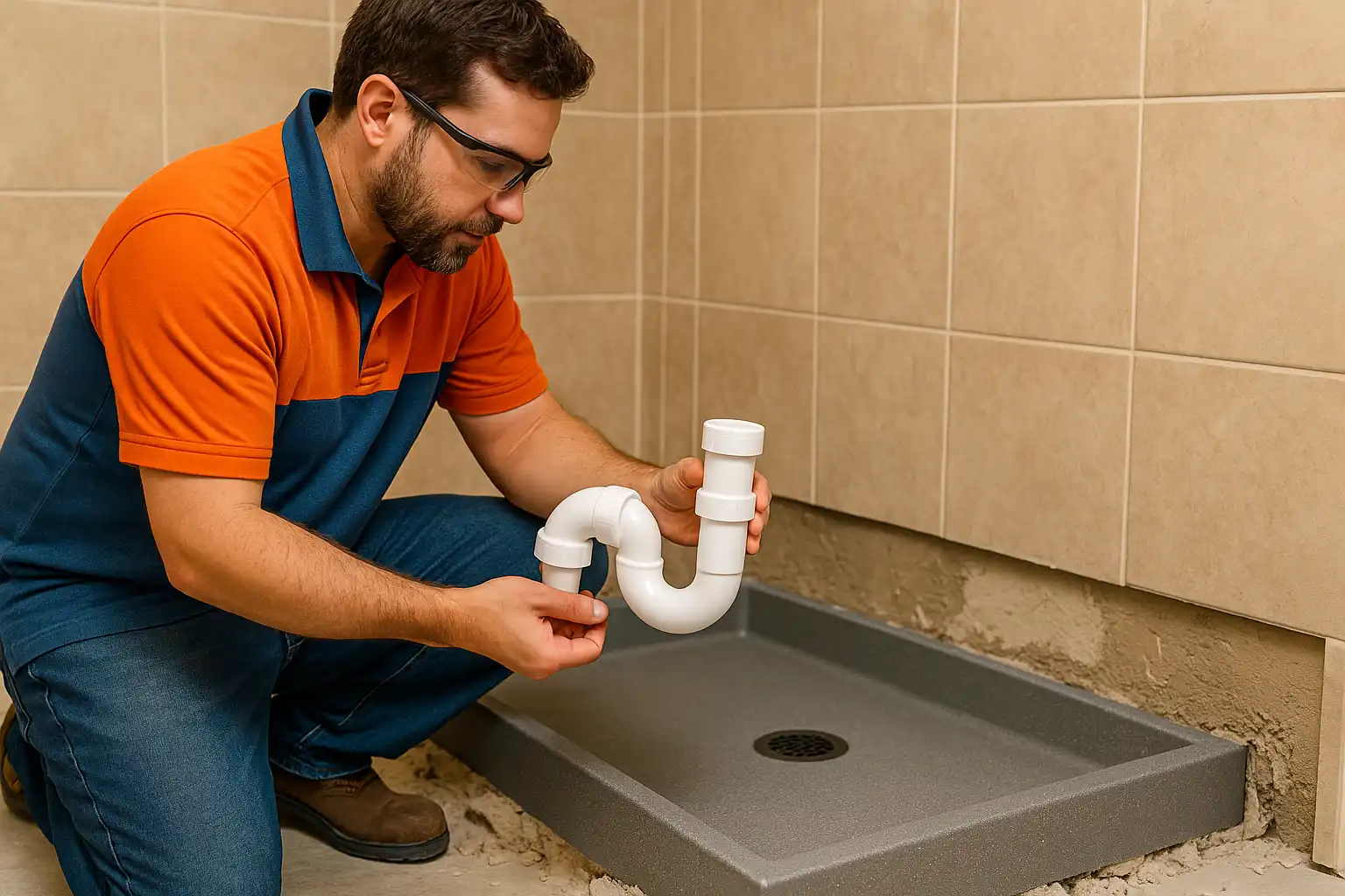 Shower Drain Installation