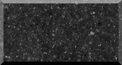 Black granite countertop with speckled pattern.