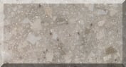 Close-up of beige granite countertop texture.
