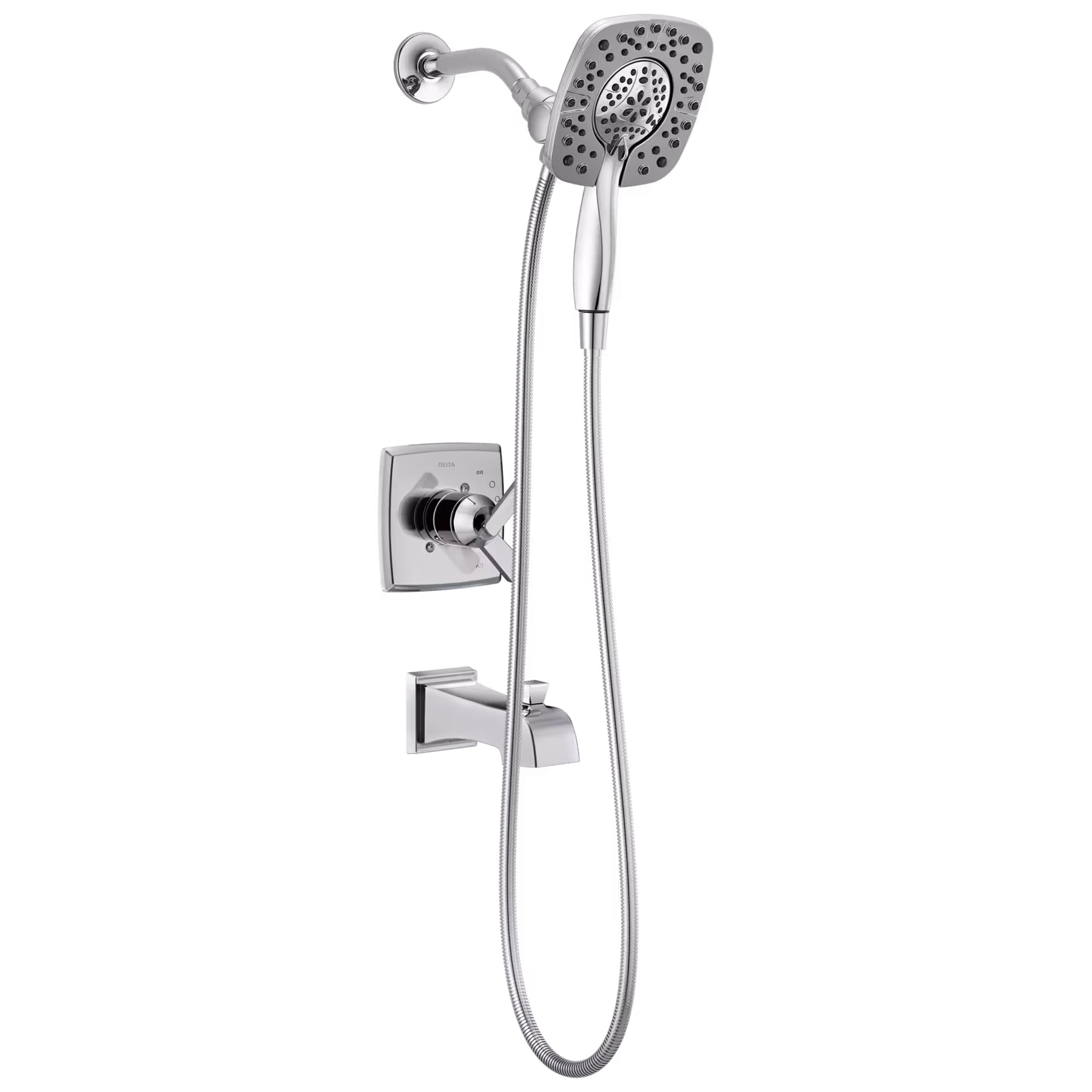 Delta showerhead in Chrome