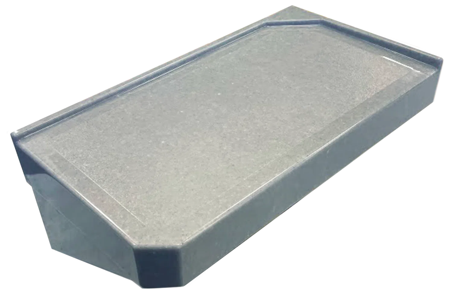 Concrete step block on white background